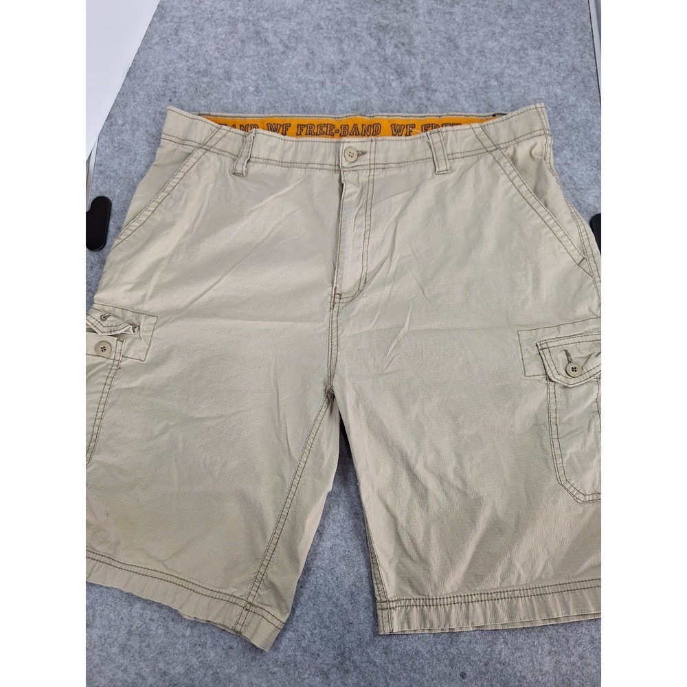 Wear First Mens Khaki Cargo Shorts Size 40 Relaxed Fit Outdoor Casual